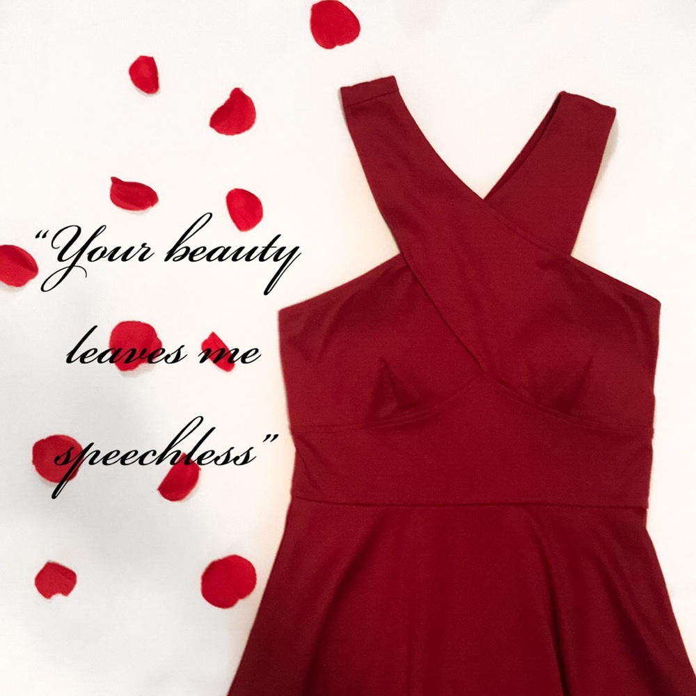 Burgundy Dress